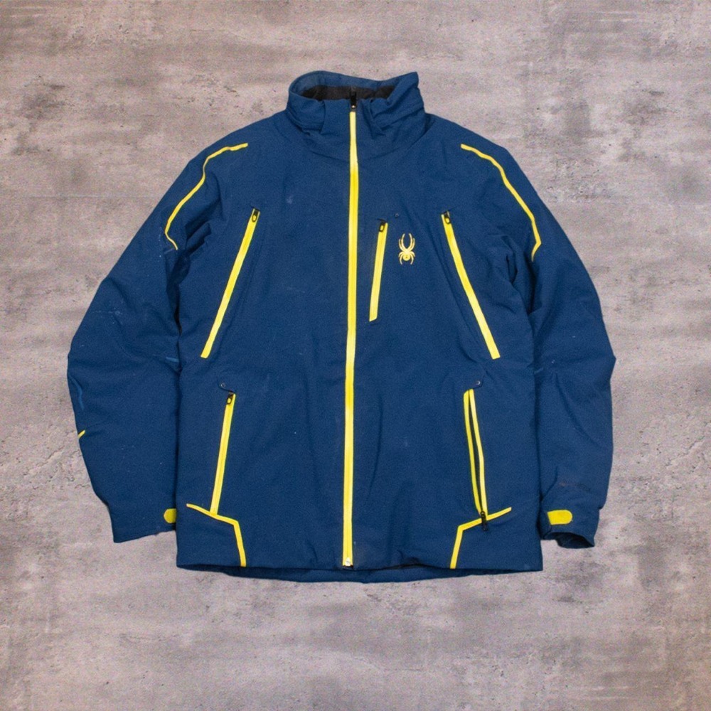 Spyder Leader GTXC Ski  Performance Ski Jacket Navy Blue Gore-Tex Jacket